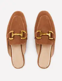 Iris Snaffle Mule Loafers-Tan(36)