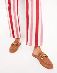 Iris Snaffle Mule Loafers-Tan(36)