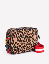 Canvas Cross-body Bag-Leopard(ONE)