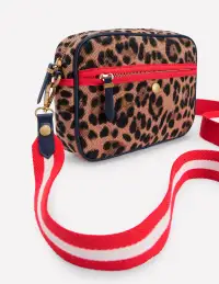 Canvas Cross-body Bag-Leopard(ONE)