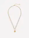 Long Line Layer Necklace-Pink