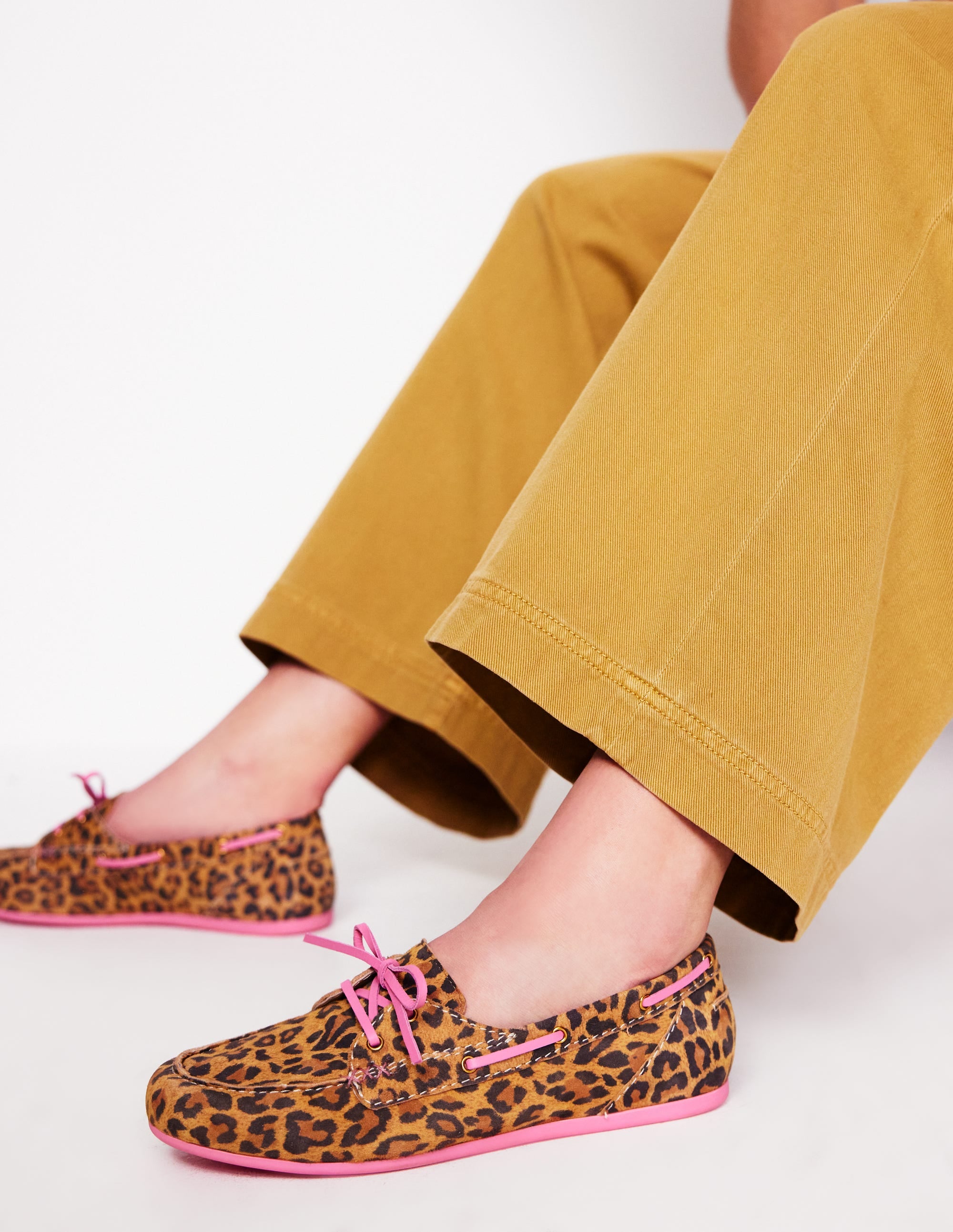 Soft Deck Shoes-Leopard