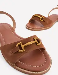 Iris Snaffle Flat Sandals-Ginger Snap(36)