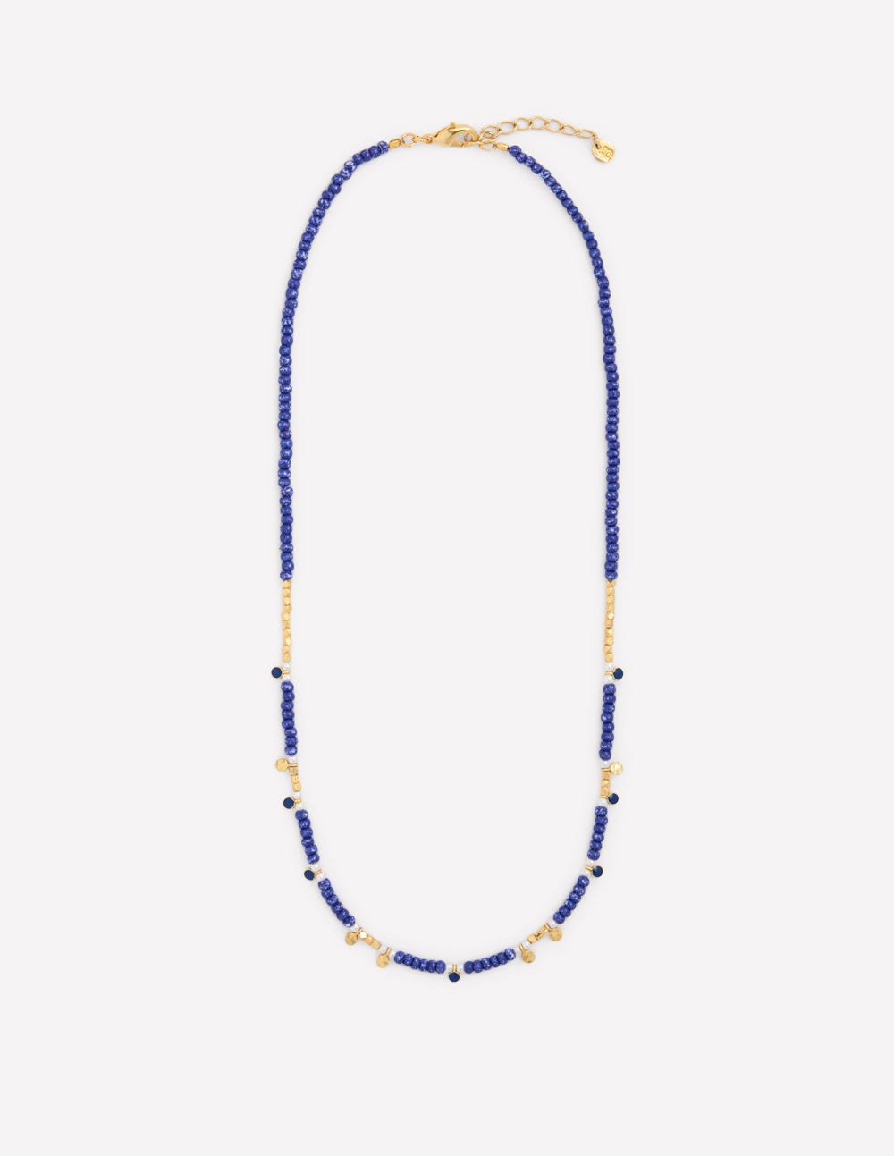 Layering Bead Necklace-Bright Blue
