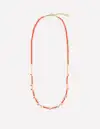 Layering Bead Necklace-Gladioli Orange