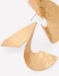 Statement Spiral Earrings-Gold(ONE)