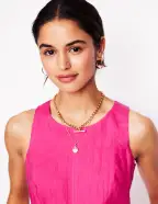 Carla Linen Midi Dress-Pink Peony(Petite,2)