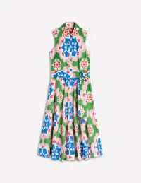 Amy Sleeveless Shirt Dress-Multi. Bloom Geo(Petite,2)