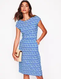Florrie Jersey Dress-Gallery Blue. Ivy Trellis