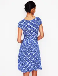 Amelie Jersey Dress-Bright Blue. Blossomy(Petite,2)