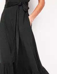 Cressida Jersey Shirt Dress-Black(Petite,2)