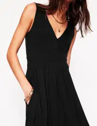 Olympia Jersey Maxi Dress-Black(Petite,2)