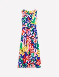 Olympia Jersey Maxi Dress-Multi. Foliage Twirl(Petite,2)