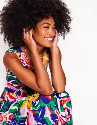 Olympia Jersey Maxi Dress-Multi. Foliage Twirl(Petite,2)