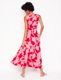 Olympia Jersey Maxi Dress-Poppy Red. Paisley Whirl(Petite,2)