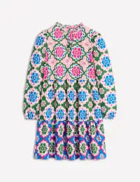 Esme Linen Short Dress-Multi. Bloom Geo(Regular,2)
