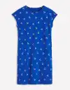 Leah Jersey T-shirt Dress-Gallery Blue. Cherry Ditsy(Petite,2)