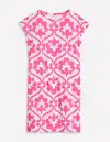 Leah Jersey T-shirt Dress-Carmine Rose. Ivy Trellis(Petite,2)