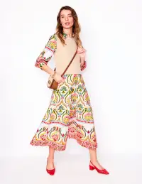 Clara Cotton Shirt Dress-Multi. Ornamental Floral(Petite,2)