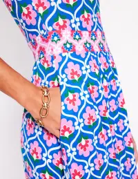 Melanie Jersey Midi Dress-Gallery Blue. Ivy Trellis(Petite,2)