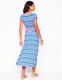 Melanie Jersey Midi Dress-Gallery Blue. Ivy Trellis(Petite,2)