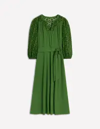 Eden Broderie Jersey Dress-Promenade Green(Petite,2)