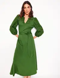Eden Broderie Jersey Dress-Promenade Green(Petite,2)