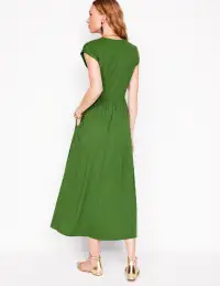 Chloe Jersey Midi Dress-Promenade Green(Petite,2)