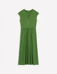 Chloe Jersey Midi Dress-Promenade Green(Petite,2)