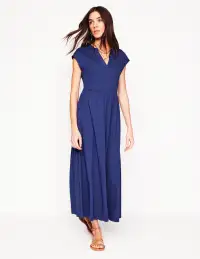 Chloe Jersey Midi Dress-Starboard Blue(Petite,2)
