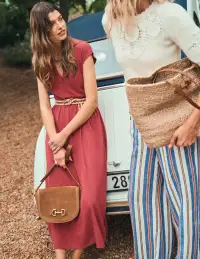 Chloe Jersey Midi Dress-Terracotta Red(Petite,2)