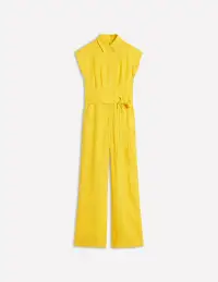 Colette Linen Jumpsuit-Pineapple Yellow(Petite,2)