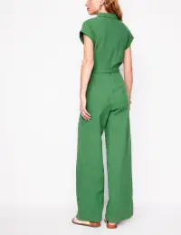 Colette Double Cloth Jumpsuit-Paradise Green(Petite,2)