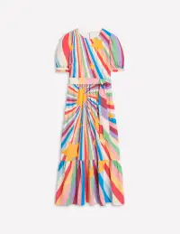Blouson Crew Neck Dress-Multi. Supernova(Petite,2)