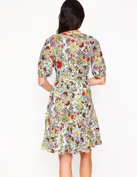 Piper Short Jersey Dress-Multi. Citrus Vine(Petite,12)