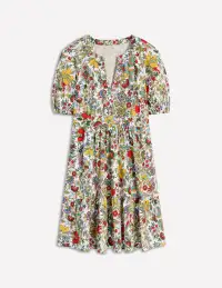 Piper Short Jersey Dress-Multi. Citrus Vine(Petite,12)