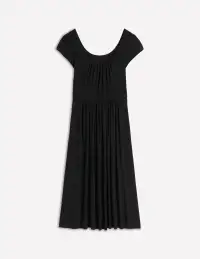 Samantha Scoop Jersey Dress-Black(Petite,2)