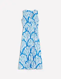 Paloma Jersey Maxi Dress-Cerulean Blue. Blossomy(Petite,2)