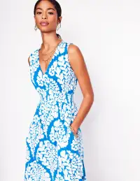 Paloma Jersey Maxi Dress-Cerulean Blue. Blossomy(Petite,2)