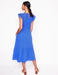 Juliet Broderie Midi Dress-Gallery Blue(Petite,2)