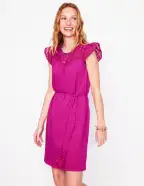 Juliet Broderie Short Dress-Fuchsia(Regular,2)