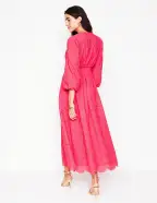 Lola Broderie Maxi Dress-Camelia Pink(Petite,2)