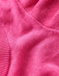Josie Frilled Linen Vest-Sorbet Pink(XS)