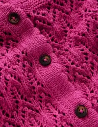 Elodie Stitch V-Neck Cardigan-Purple Damson(XS)