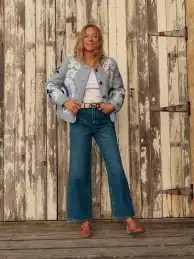High Rise Straight Crop Jeans-Mid Vintage