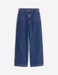 Cropped Fluid Jeans-Mid Vintage(Regular,25)