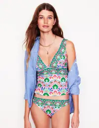 Porto Bikini Bottoms-Multi. Decorative Dandelion