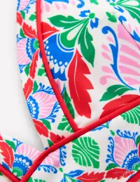 Kasos String V Neck Bikini Top-Multi. Ornate Thistle(2)