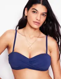 Andros Twist Front Bikini Top-Navy(2)