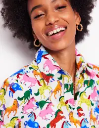 Sienna Cotton Shirt-Multi. Pony Club(Petite,2)